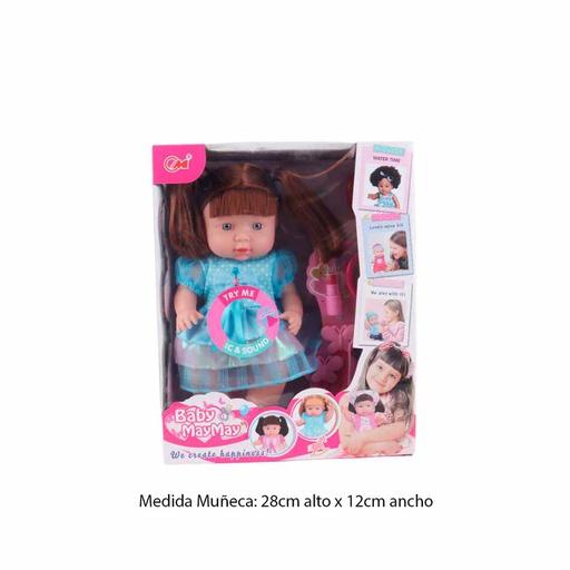 [6101093] Muñeca Baby May May Con Accesorios 369B