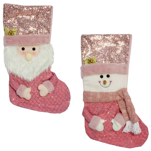 [6200725] Bota Papa Noel Y Muñeco De Nieves Felpa Mia11226