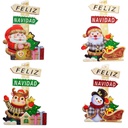 Letrero Colgante Feliz Navidad Mia11238