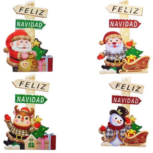 [6200669] Letrero Colgante Feliz Navidad Mia11238