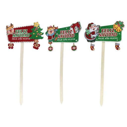 [6200677] Letrero Deco P/Patio Navidad Mia11242