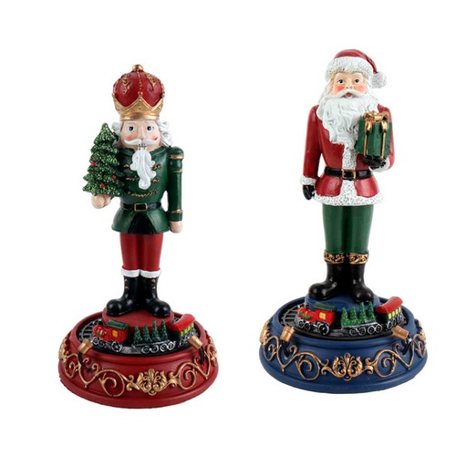 [6200471] Papa Noel Cascanueces Musical Luz 10.50X21Cm Mia11031