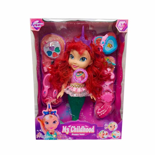 [6101315] Muñeca Sirena My Childhood Accesorios Belleza | Sr230M