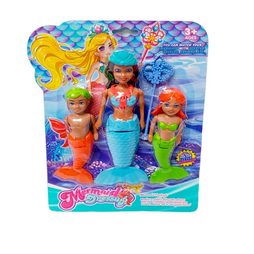 [6101455] Set Sirenas 3 Piezas Dressup Blister Ys1378-R18
