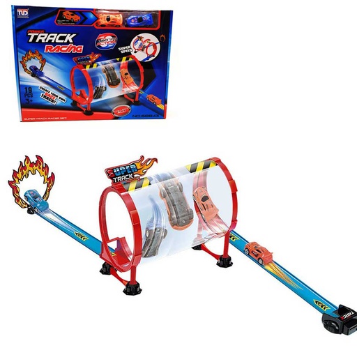 [6103284] Pista De Carrera En Tubo A Friccion Con Autos 68843