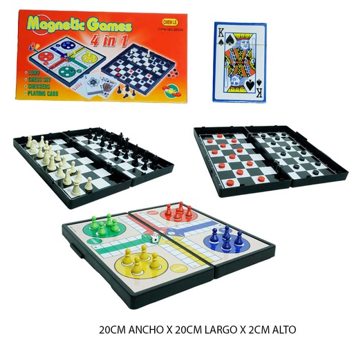 [6100462] Juego Magnetico De Mesa 4En1 Caja 3833A