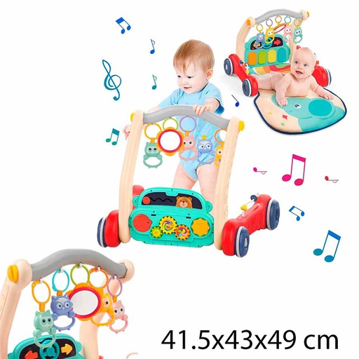 [5500141] Caminador 2 En 1 Con Gimnasio Multicolor He0640