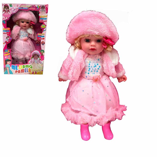 [6101274] Muñeca Pamela Con Sombrero Musical Caja 45881