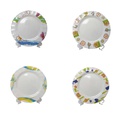 Plato Postre Melamina Ondas Diseño Surtido7 Pulgadas 741