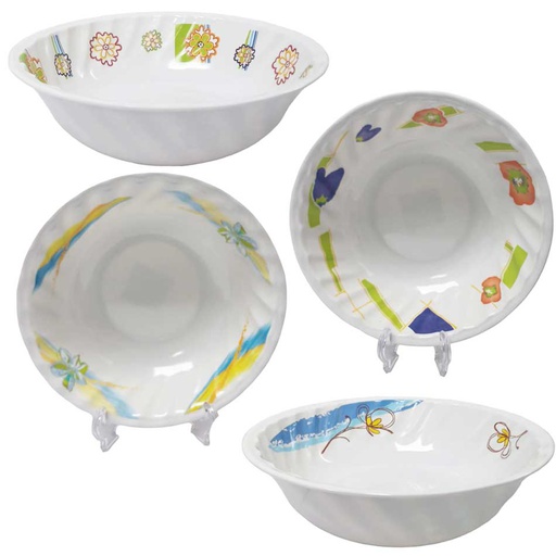 [1205350] Bowl Melamina Ondas Diseño Surtido 9“ 217