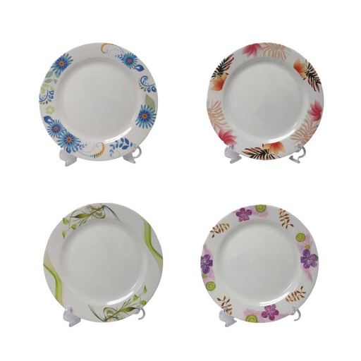 [1205351] Plato Postre Melamina Diseño Surtido 7 Pulgadas 9807