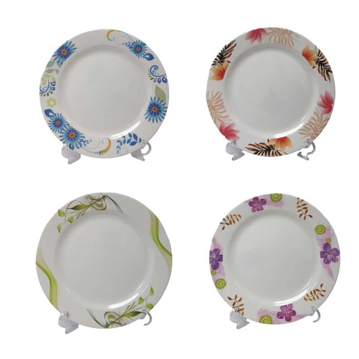 [1205352] Plato Tendido Melamina Diseño Surtido 9 Pulgadas 9809