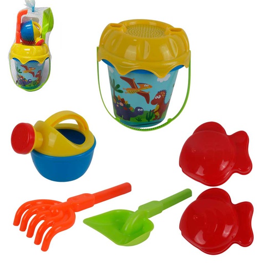 [6300713] Juego Playa Balde Dino Con Accesorios Mia Jj024