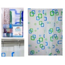 Cortina Para Baño Poli 180X180Cm Big-Home 16891-22