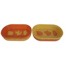 Set Jaboneras Plastica X2 Diseño Cactus Mia12582