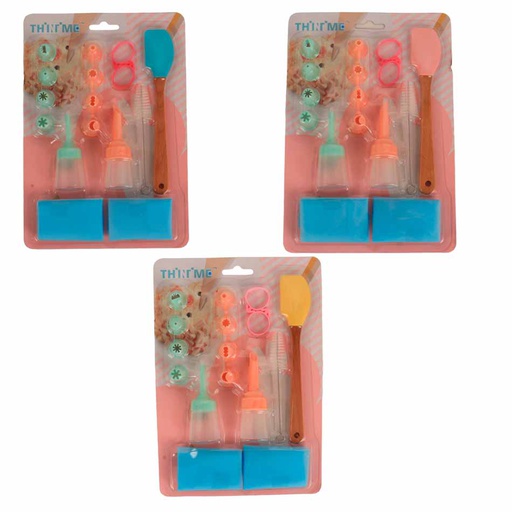 [1108087] Set Decoración Para Resposteria Blister 16 Piezas Mia12494