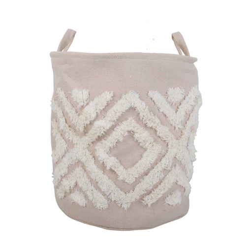 [1702031] Cesto Plegable De Tela 35*40Cm Beige Mia11679