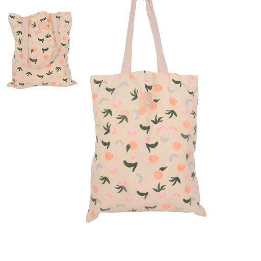 [6300716] Bolso Playero de Lona Estampado Frutal MIA11703