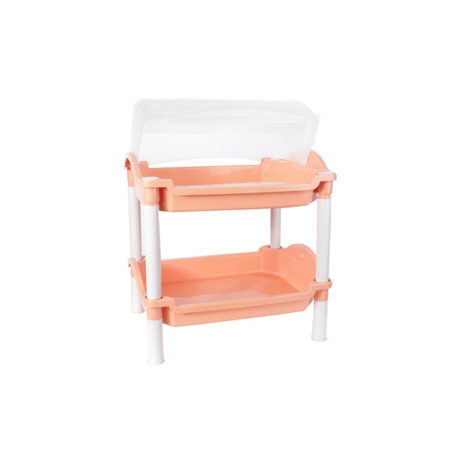 [1109396] Organizador Plástico De 2 Niveles Con Tapa | Mia25110